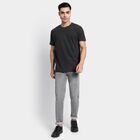 Men's Round Neck Half Sleeves T-Shirt , Dark Grey, small image number null